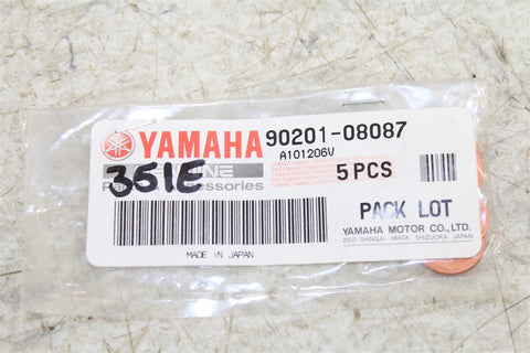 NOS Genuine Yamaha Copper Plate Washer BW TW 200 QT PW 50 90201-08087 QTY:5