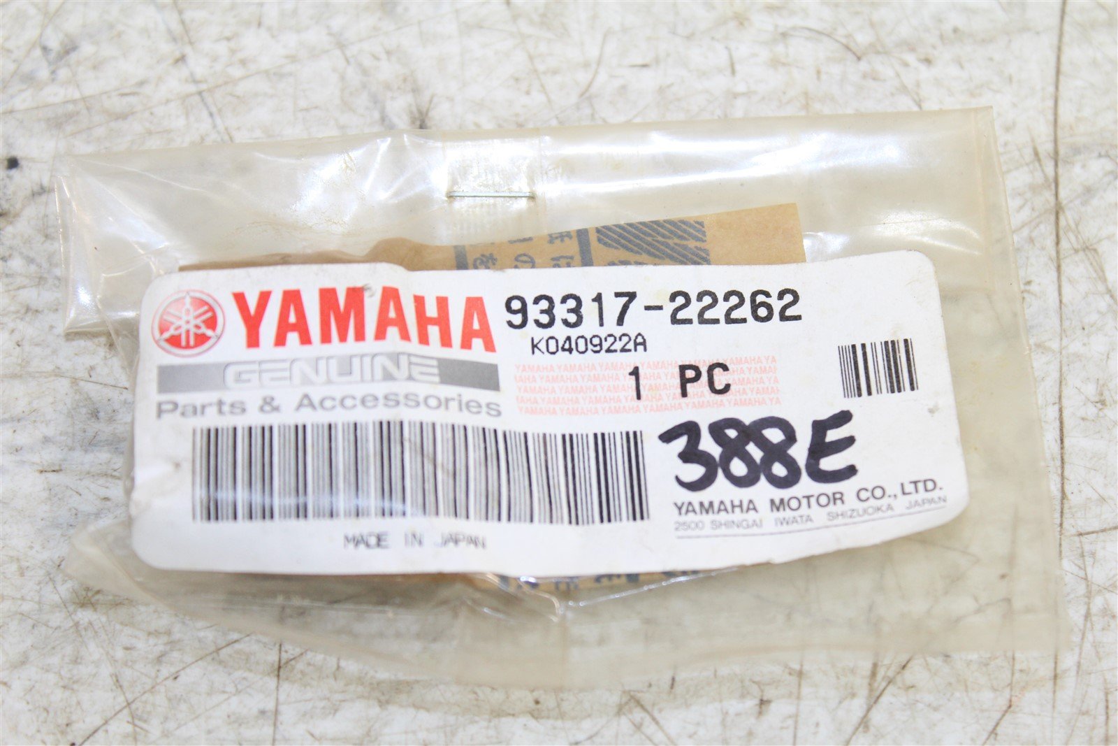 NOS Genuine Yamaha Rear Swing Arm Bearing 1988- 2018 YZ FZ WR NEW 93317-22262