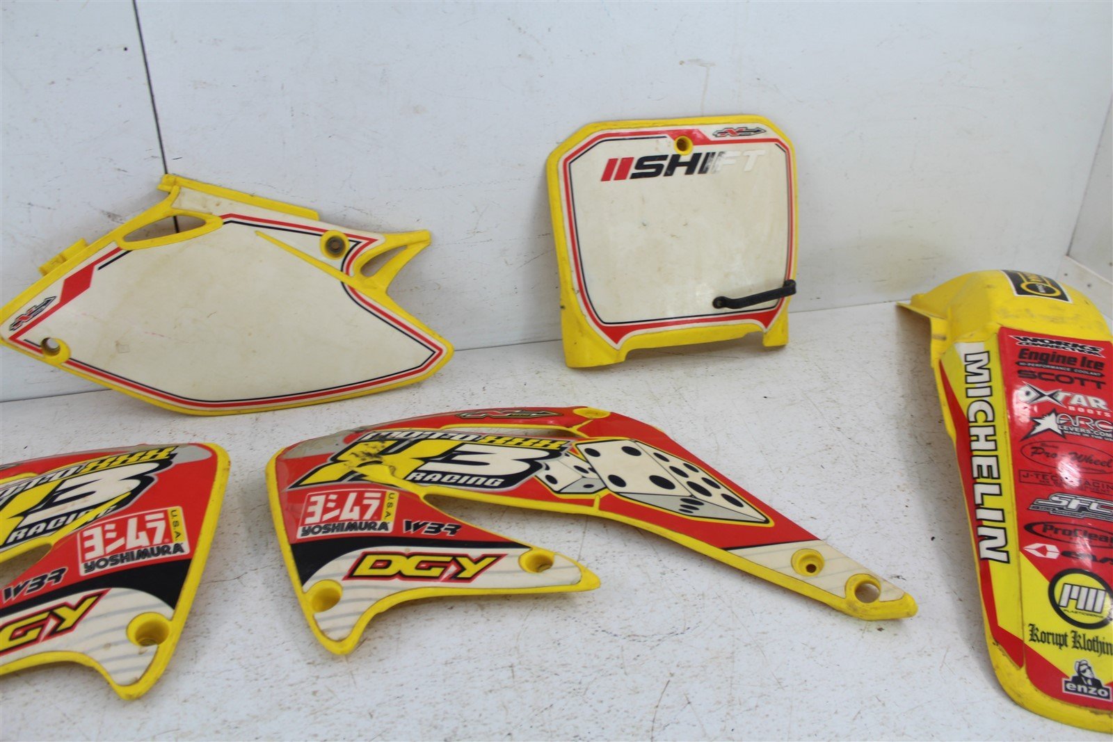2004 Honda CRF250R Fender Set Rear Front Number Plates Tank Shrouds