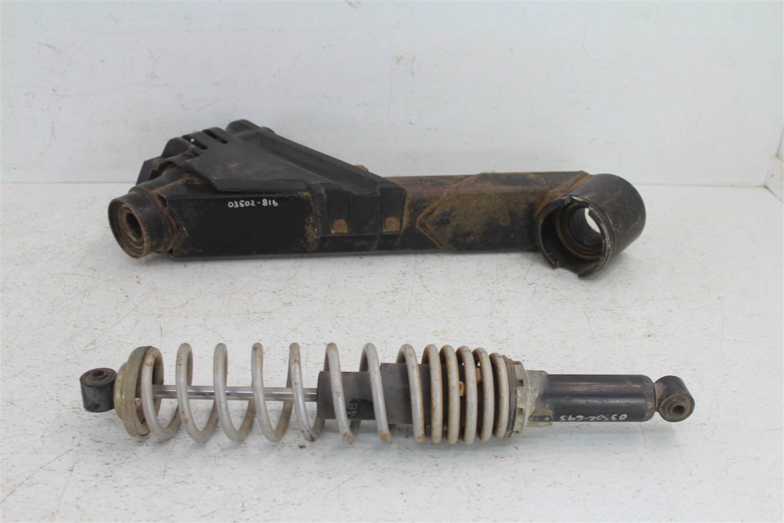 2004 Bombardier Outlander 400 Rear Shock Spring Absorber Rear Left Swingarm