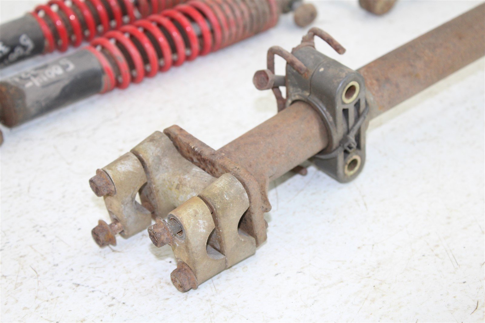 2003 Yamaha Raptor 80 Front Left Right Shocks Steering Stem Tie-Rods Handlebars