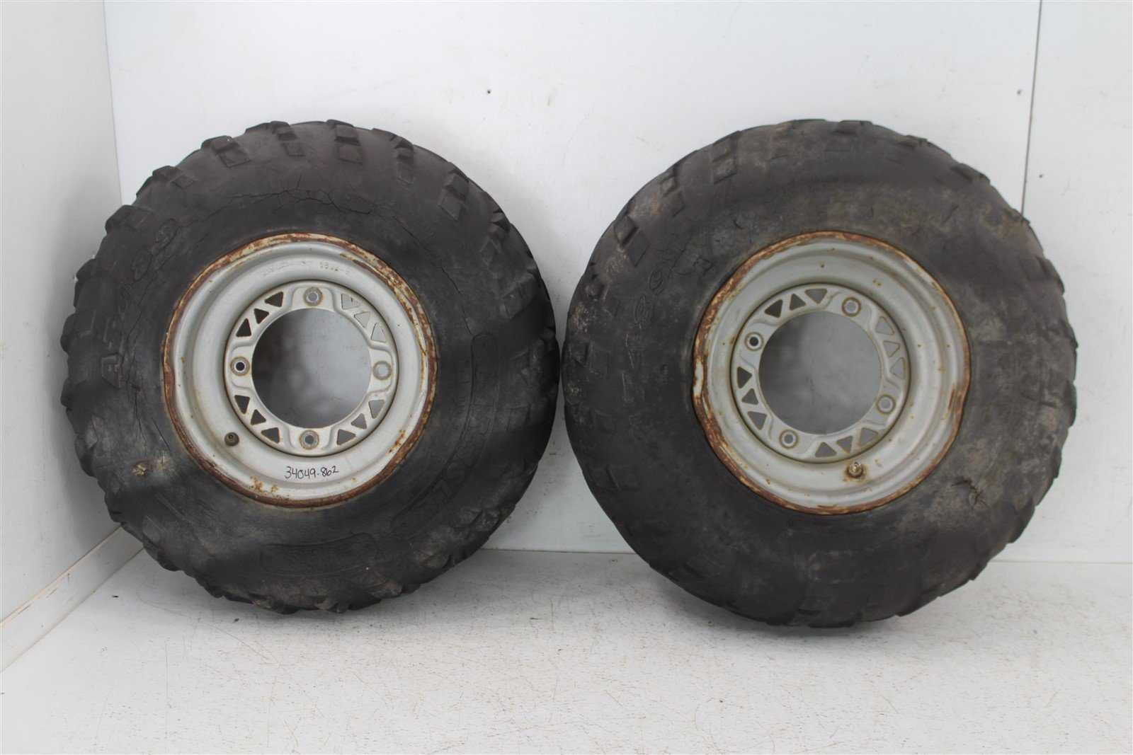 1993 Polaris 250 4x4 Front Wheel Set Rims Tires