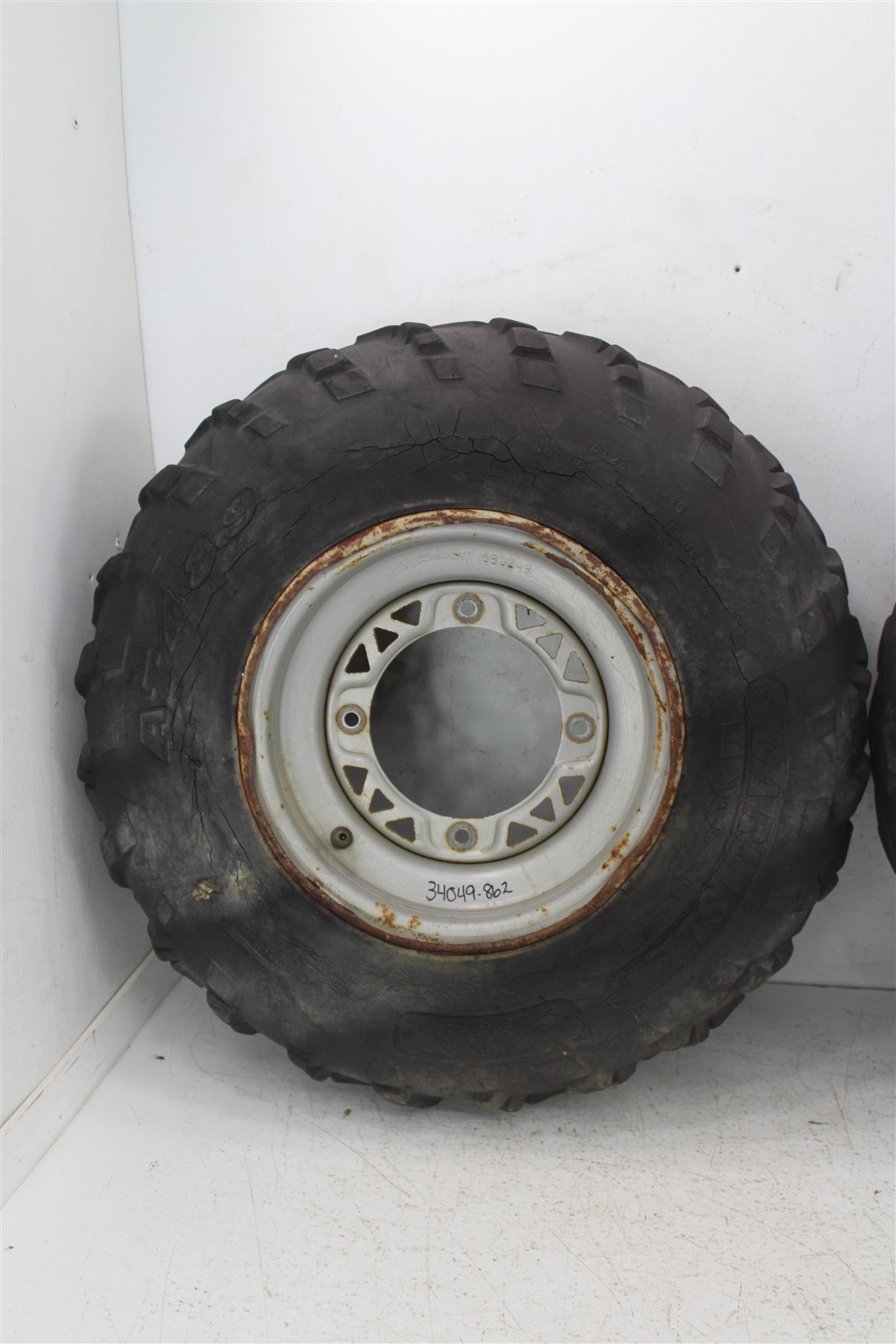 1993 Polaris 250 4x4 Front Wheel Set Rims Tires
