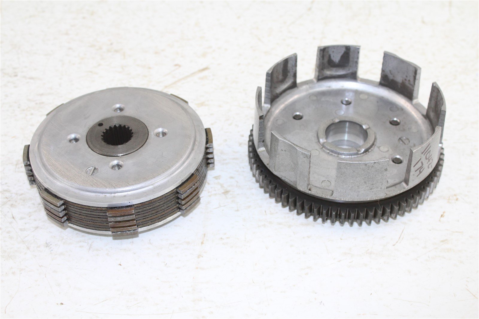 1986 Honda TRX200SX Clutch Basket Inner Hub Pressure Plate