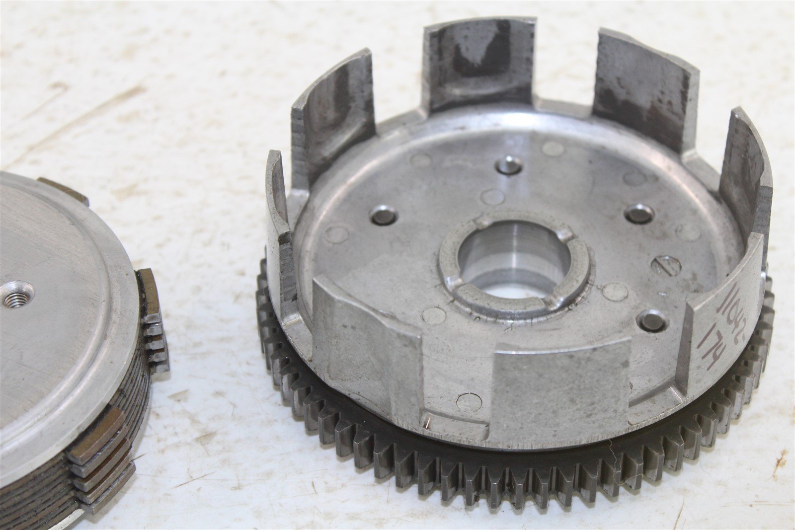 1986 Honda TRX200SX Clutch Basket Inner Hub Pressure Plate