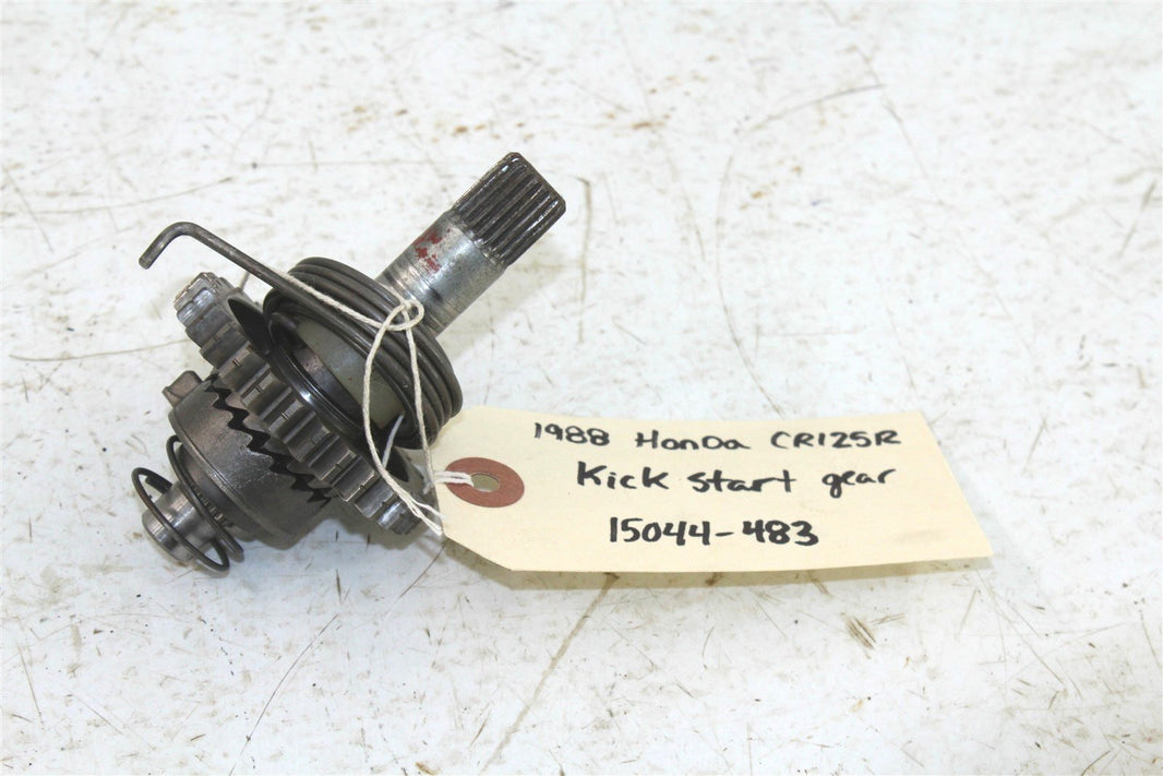 1988 Honda CR125R Kick Start Shaft Spring Kicker Gear