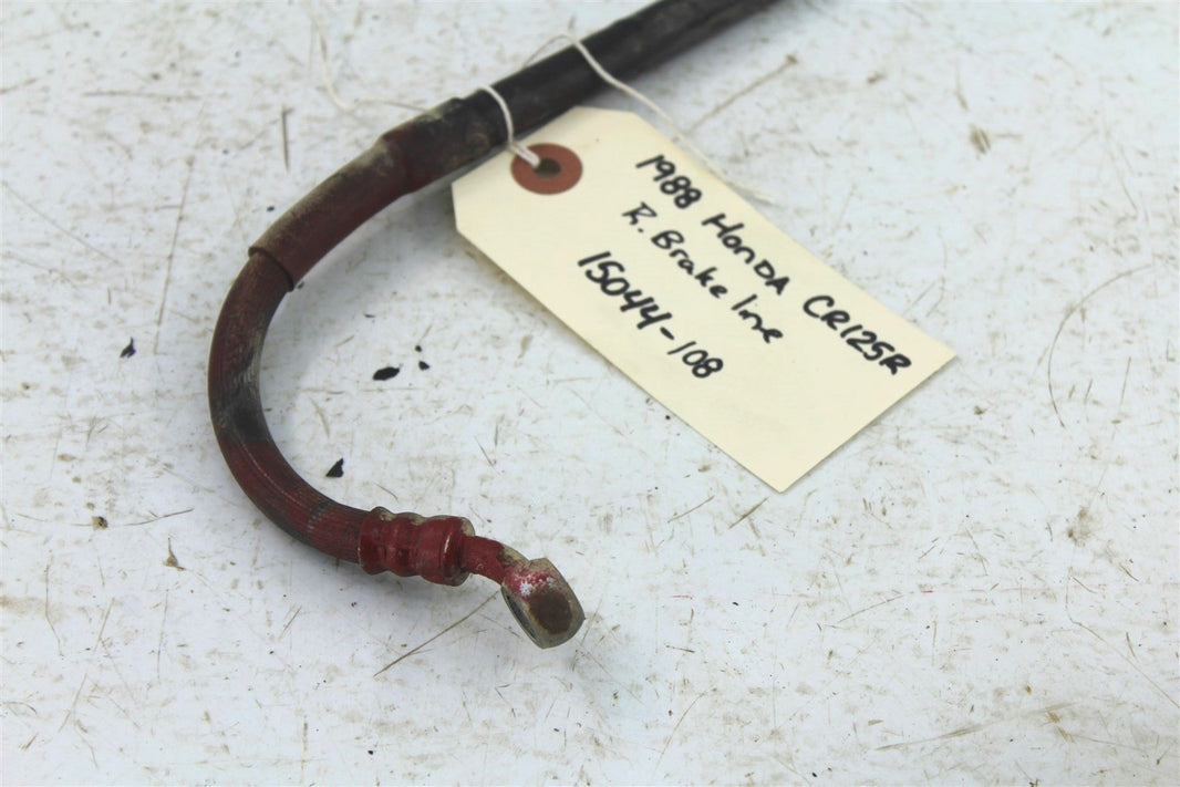 1988 Honda CR125R Rear Brake Hose Line