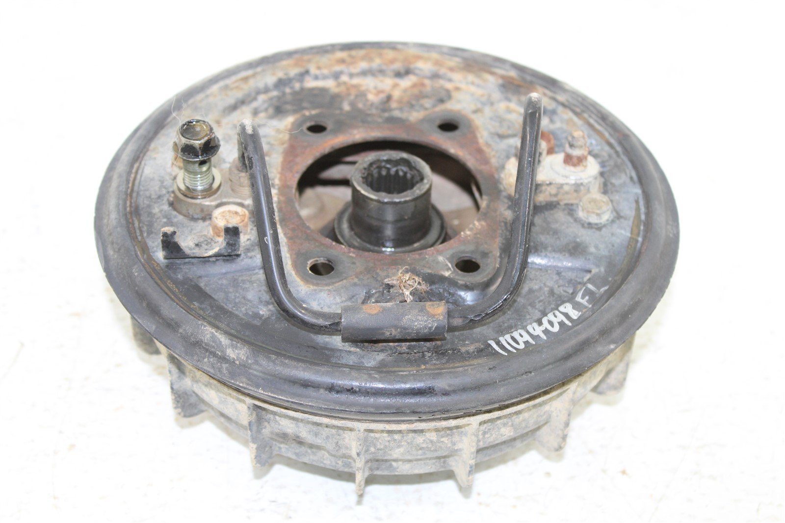 1986 Honda Fourtrax 350 Front Left Brake Drum Panel Hub Backing Plate