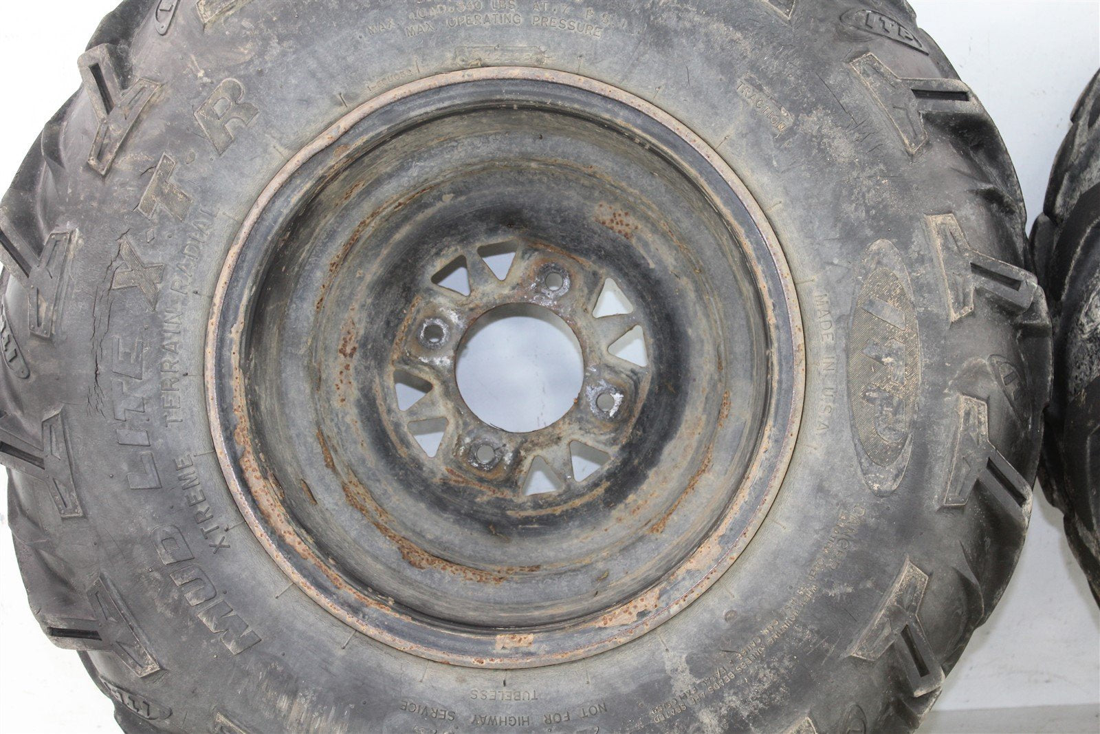 2001 Arctic Cat 400 4x4 Front Wheel Set Rims Tires