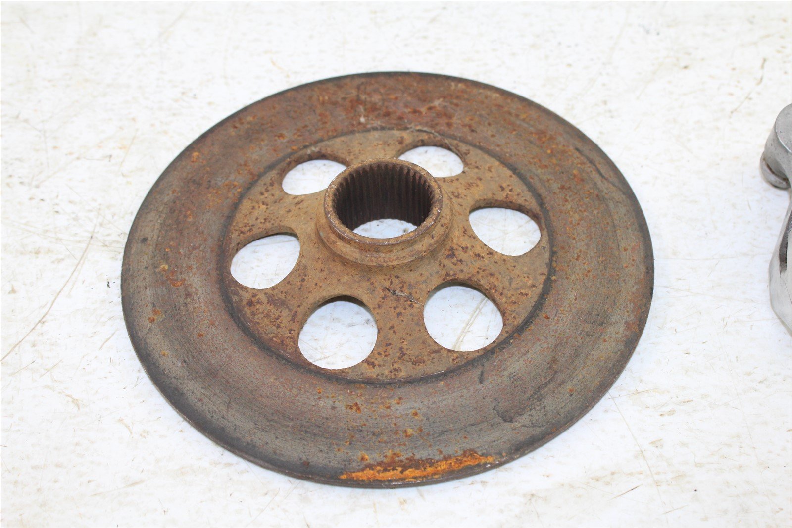 1986 Yamaha Moto 4 225 Rear Brake Caliper w/ Brake Rotor