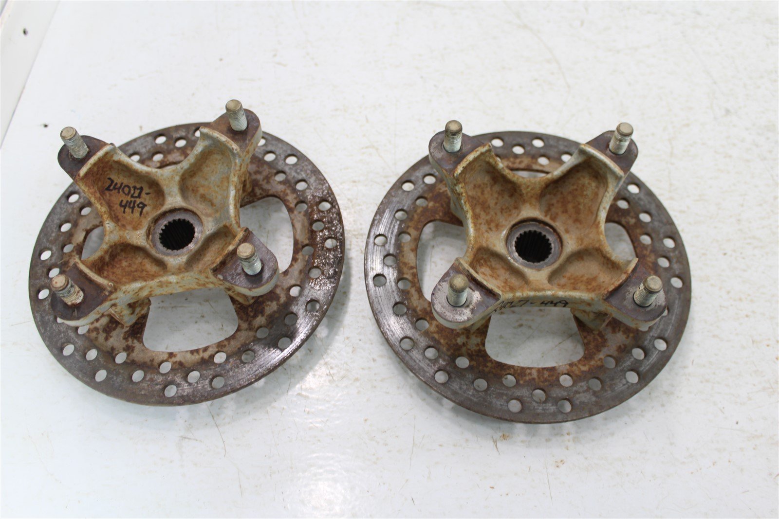 2003 Kawasaki Prairie 650 4x4 Front Hubs Brake Rotors