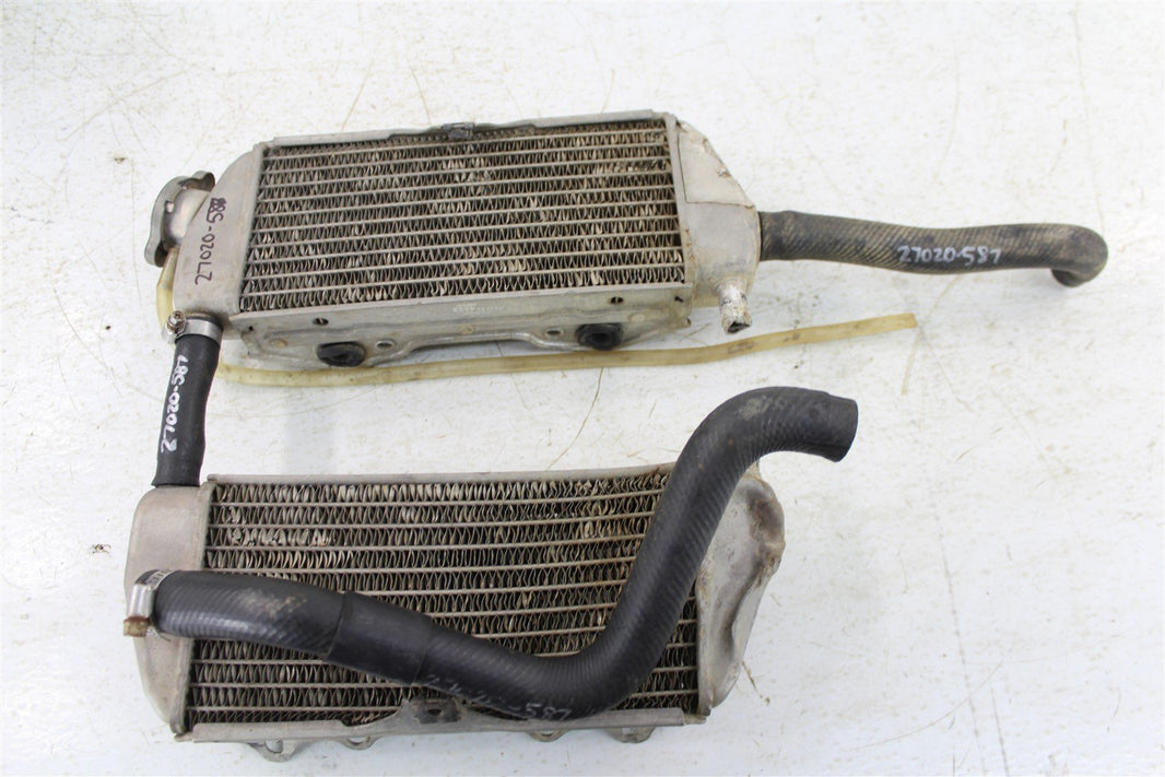 2001 Kawasaki KX 125 Radiators Left & Right w/ Hoses