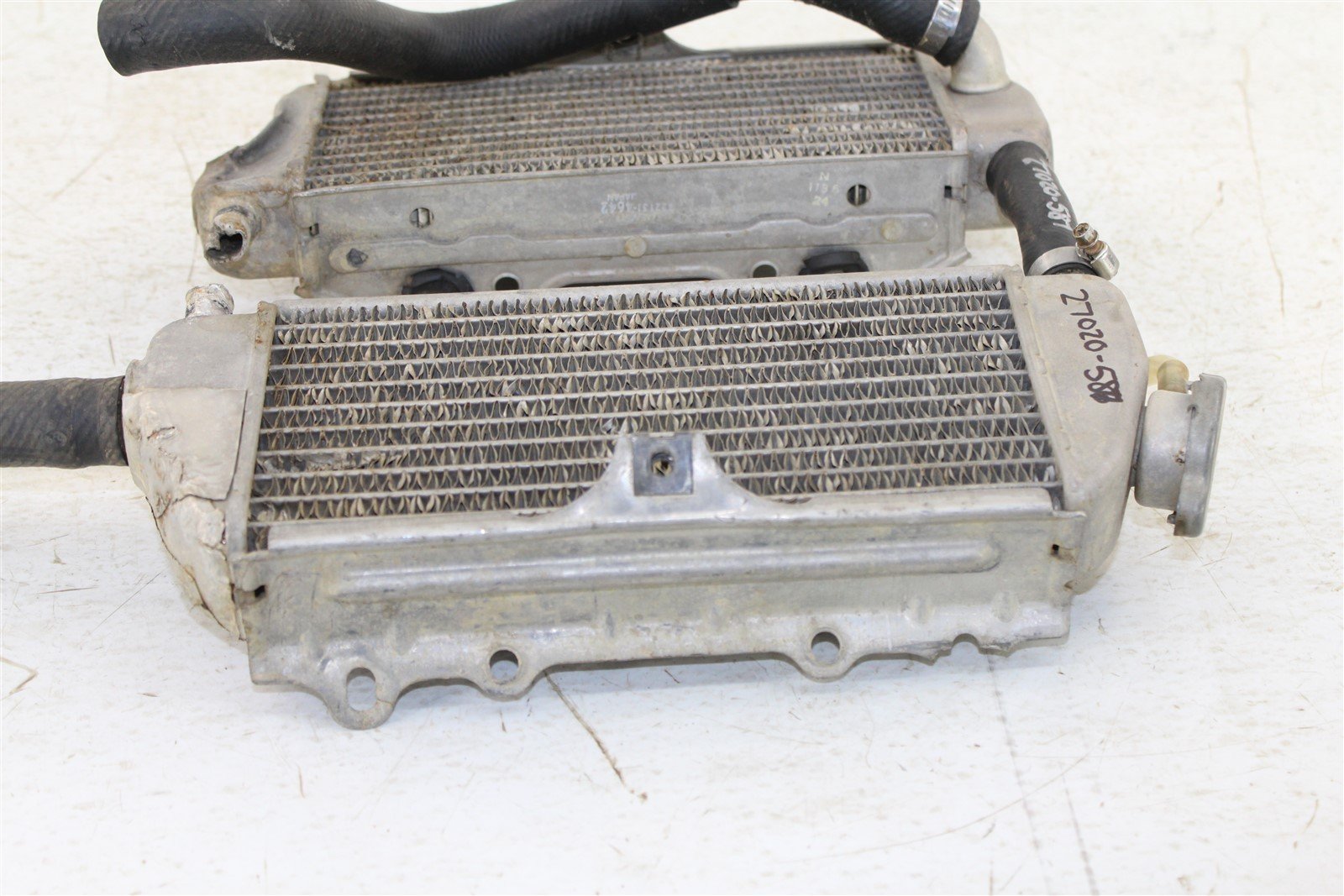 2001 Kawasaki KX 125 Radiators Left & Right w/ Hoses