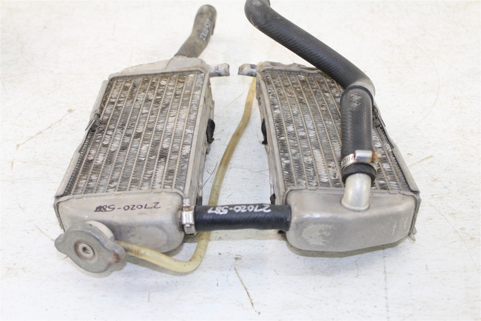 2001 Kawasaki KX 125 Radiators Left & Right w/ Hoses