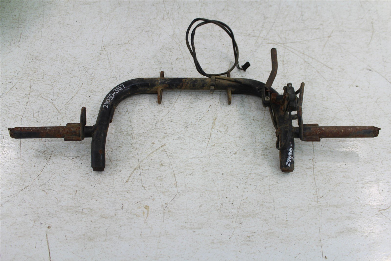 2003 Kawasaki KFX 80 Foot Pegs Rests w/ Rear Brake Sensor Switch