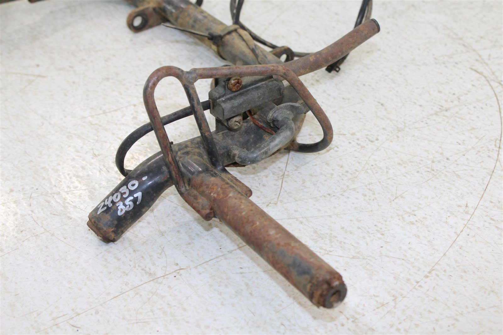 2003 Kawasaki KFX 80 Foot Pegs Rests w/ Rear Brake Sensor Switch