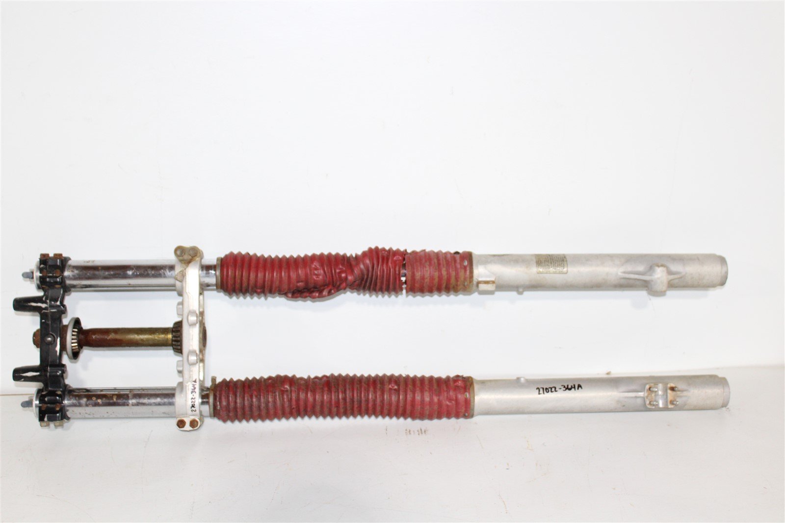 1985 Yamaha YZ 125 Fork Tubes Front Suspension Triple Clamps