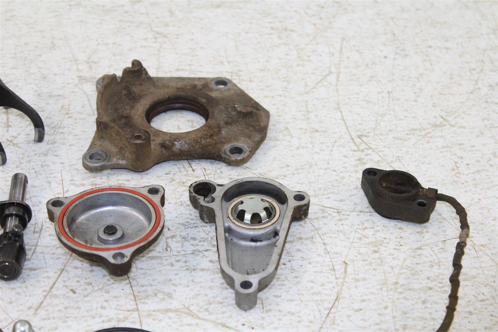 1992 Suzuki Quadrunner LT 160 Transmission Gears Shaft Shift Drum Forks