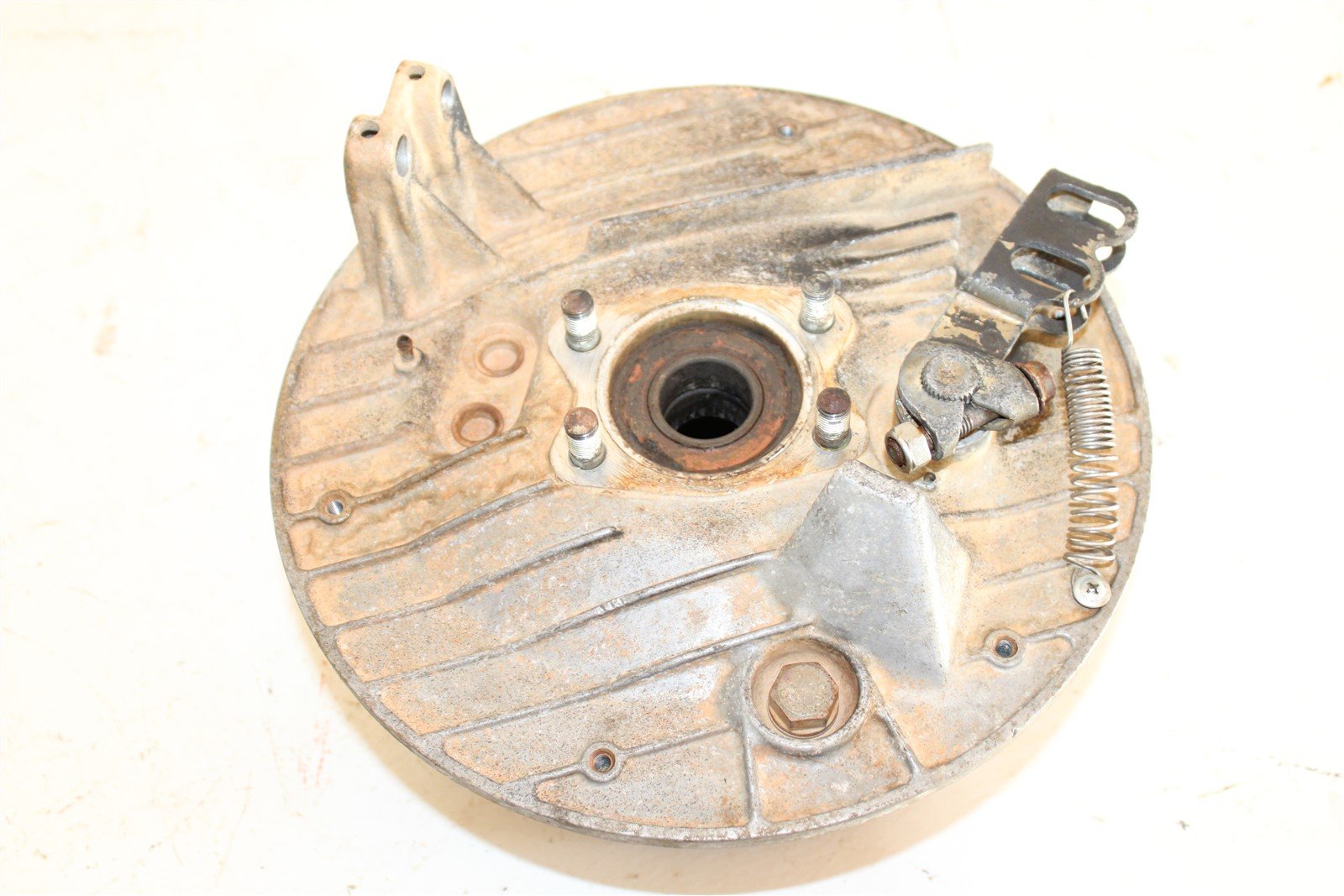 1988 Honda Fourtrax TRX 350D Rear Brake Drum Panel Hub Backing Plate w/ Cover