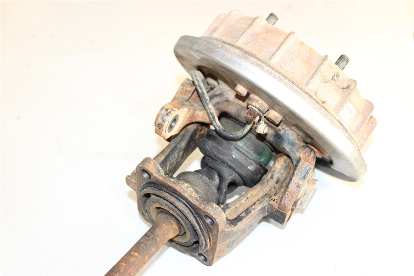 1988 Honda Fourtrax TRX 350D Right Front CV Axle Boot Spindle Knuckle Brake Drum