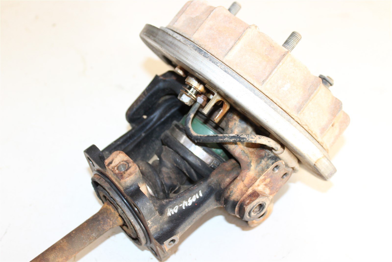 1988 Honda Fourtrax TRX 350D Right Front CV Axle Boot Spindle Knuckle Brake Drum