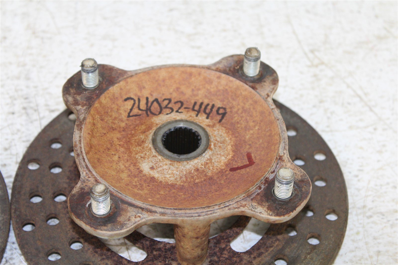 2002 Kawasaki Prairie 300 4x4 Front Hubs Brake Rotors