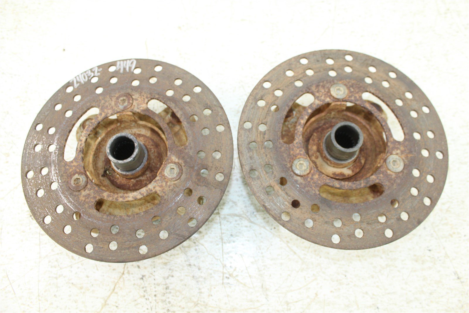 2002 Kawasaki Prairie 300 4x4 Front Hubs Brake Rotors