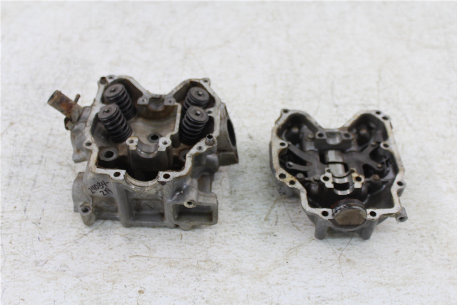 2003 Kawasaki Prairie 650 Rear Cylinder Head Valve Cover Intake Exhaust