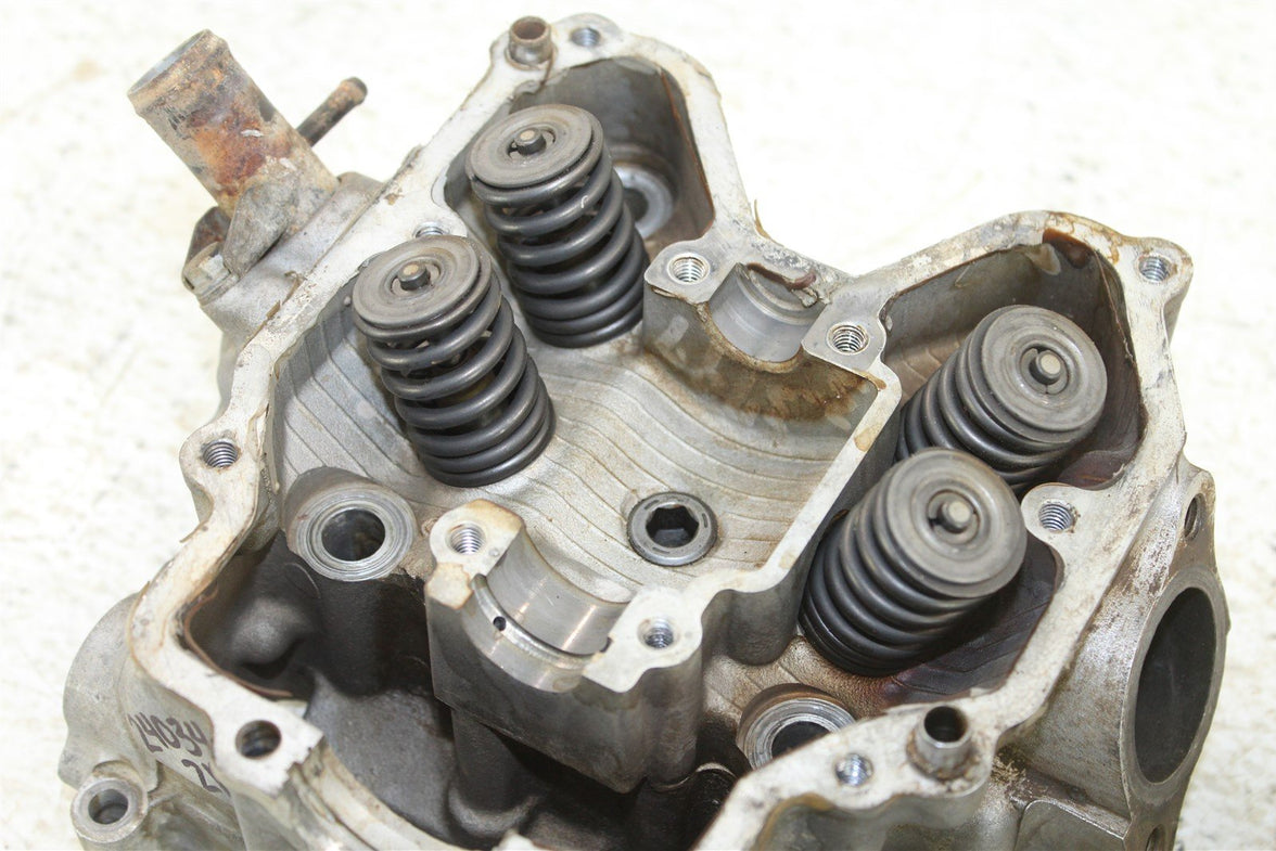 2003 Kawasaki Prairie 650 Rear Cylinder Head Valve Cover Intake Exhaust