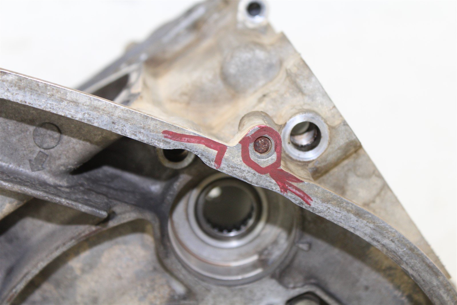 2003 Kawasaki Prairie 650 Engine Cases Crankcase Left Right