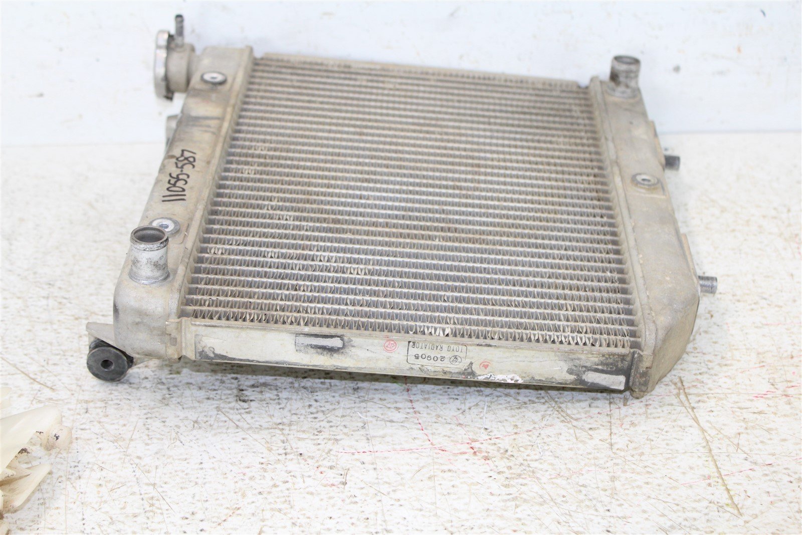 2008 Honda TRX 450ER Radiator w/ Guard Coolant Hoses
