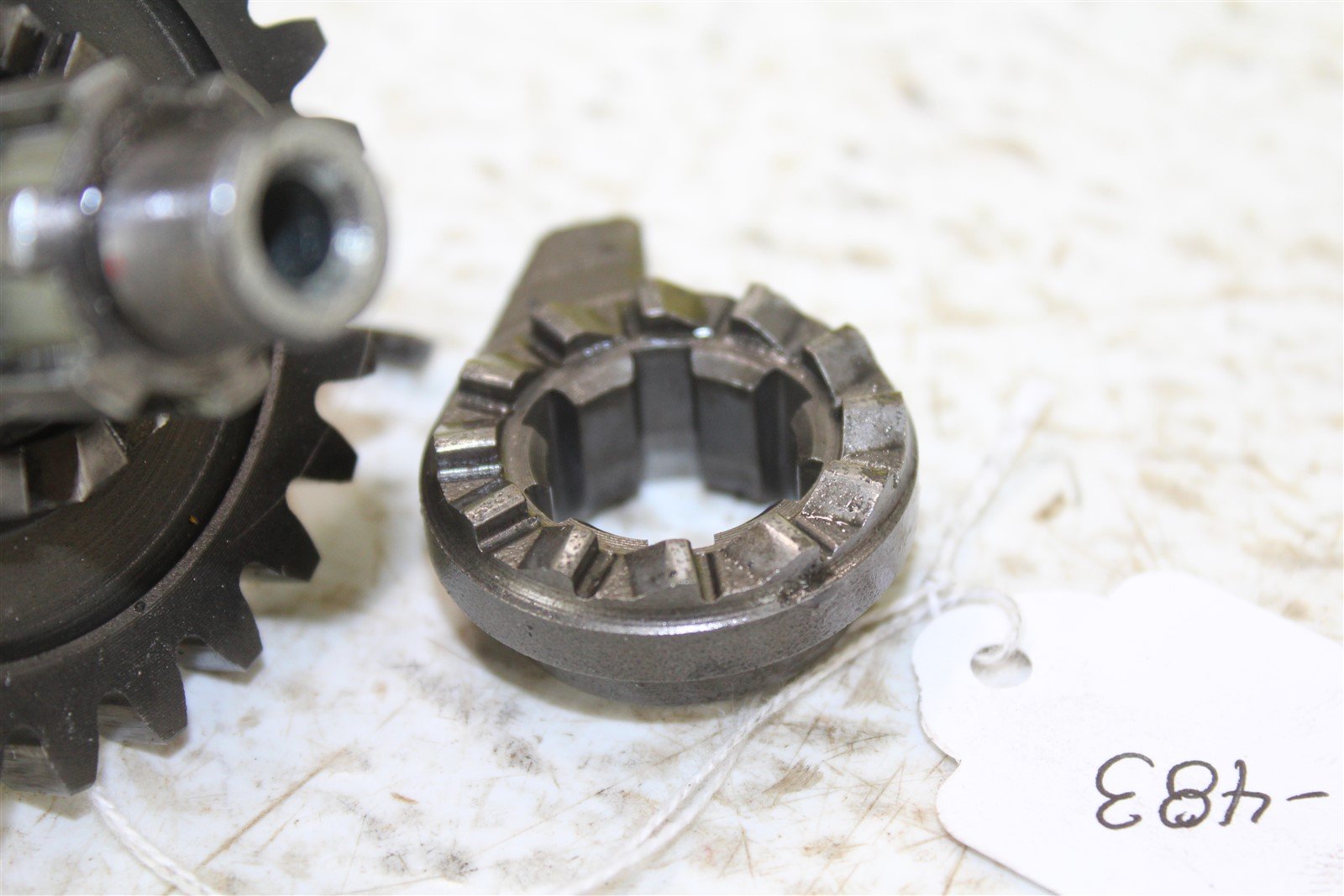 1993 Suzuki RM 125 Kick Start Shaft Spring Kicker Gear