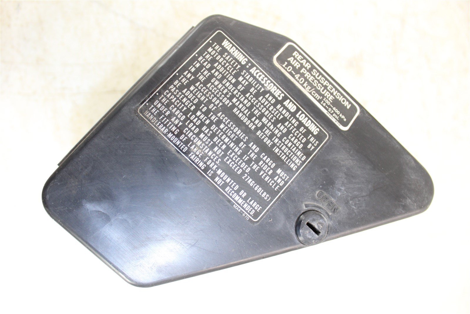 1982 Honda V45 Sabre VF750S Storage Tool Box Housing