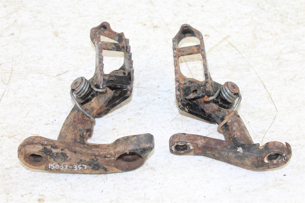 1987 Honda XL 250R Foot Pegs Set Hardware Springs Rests