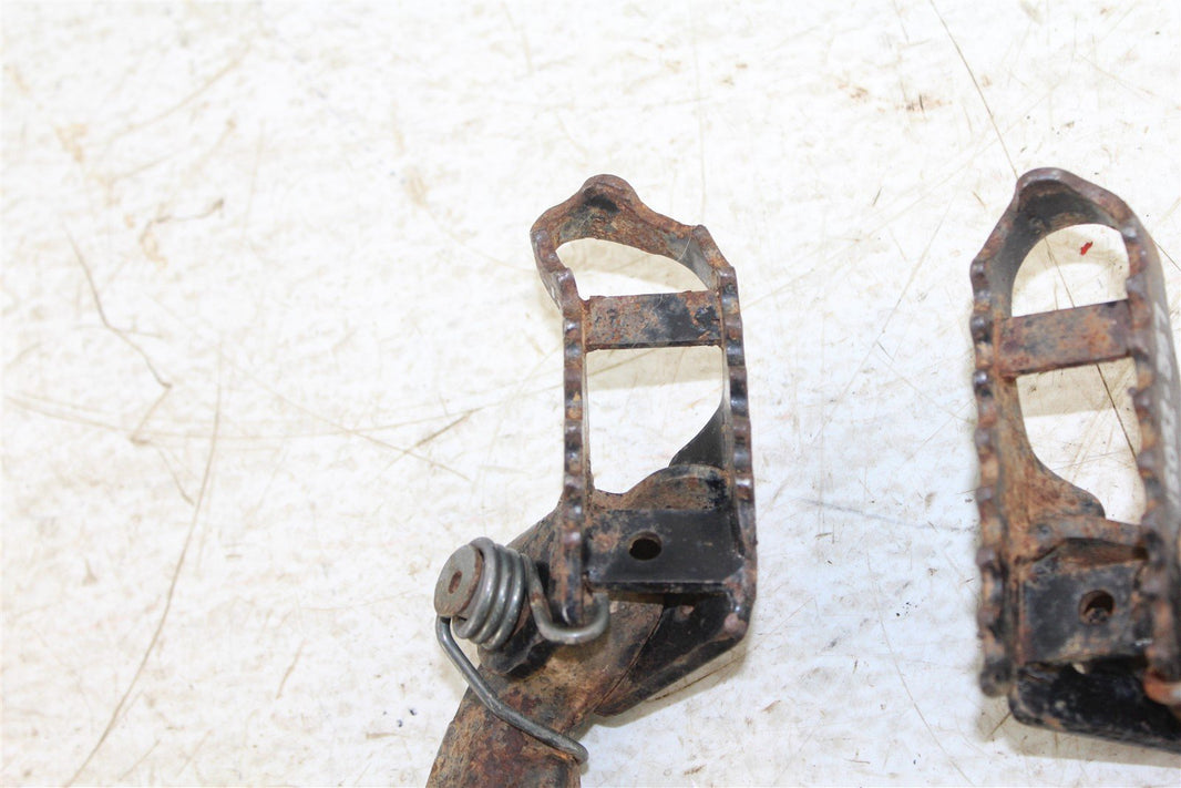 1987 Honda XL 250R Foot Pegs Set Hardware Springs Rests