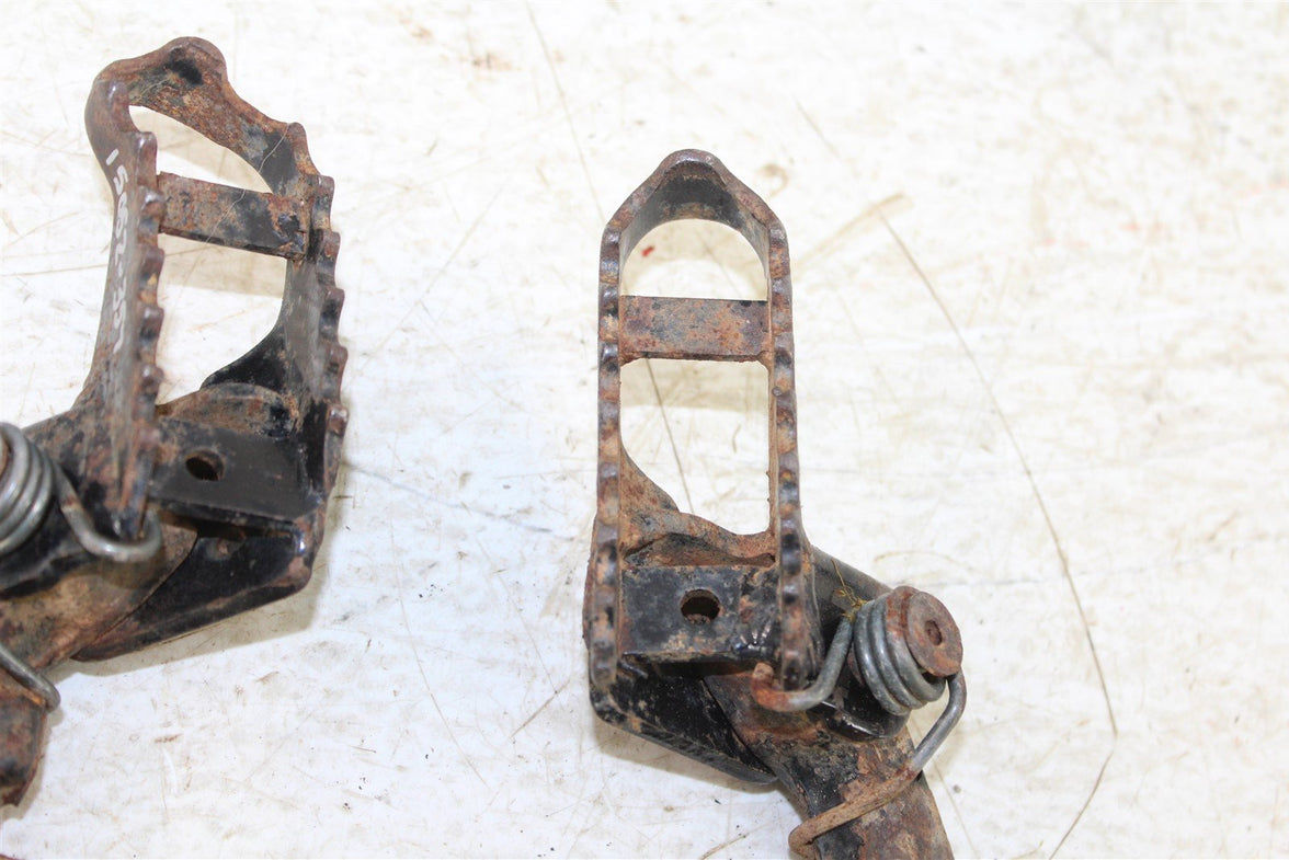 1987 Honda XL 250R Foot Pegs Set Hardware Springs Rests