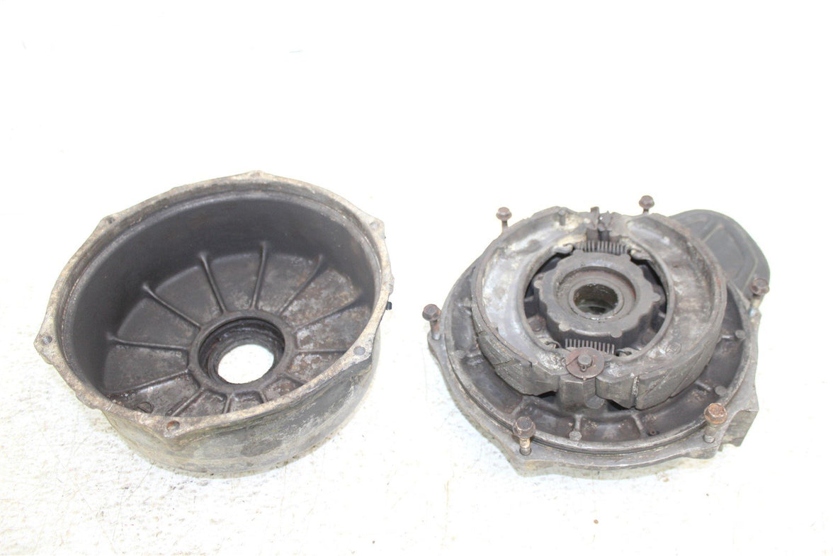 1986 Honda Fourtrax TRX 250 2x4 Rear Brake Drum Panel Hub Backing Plate w/ Cover