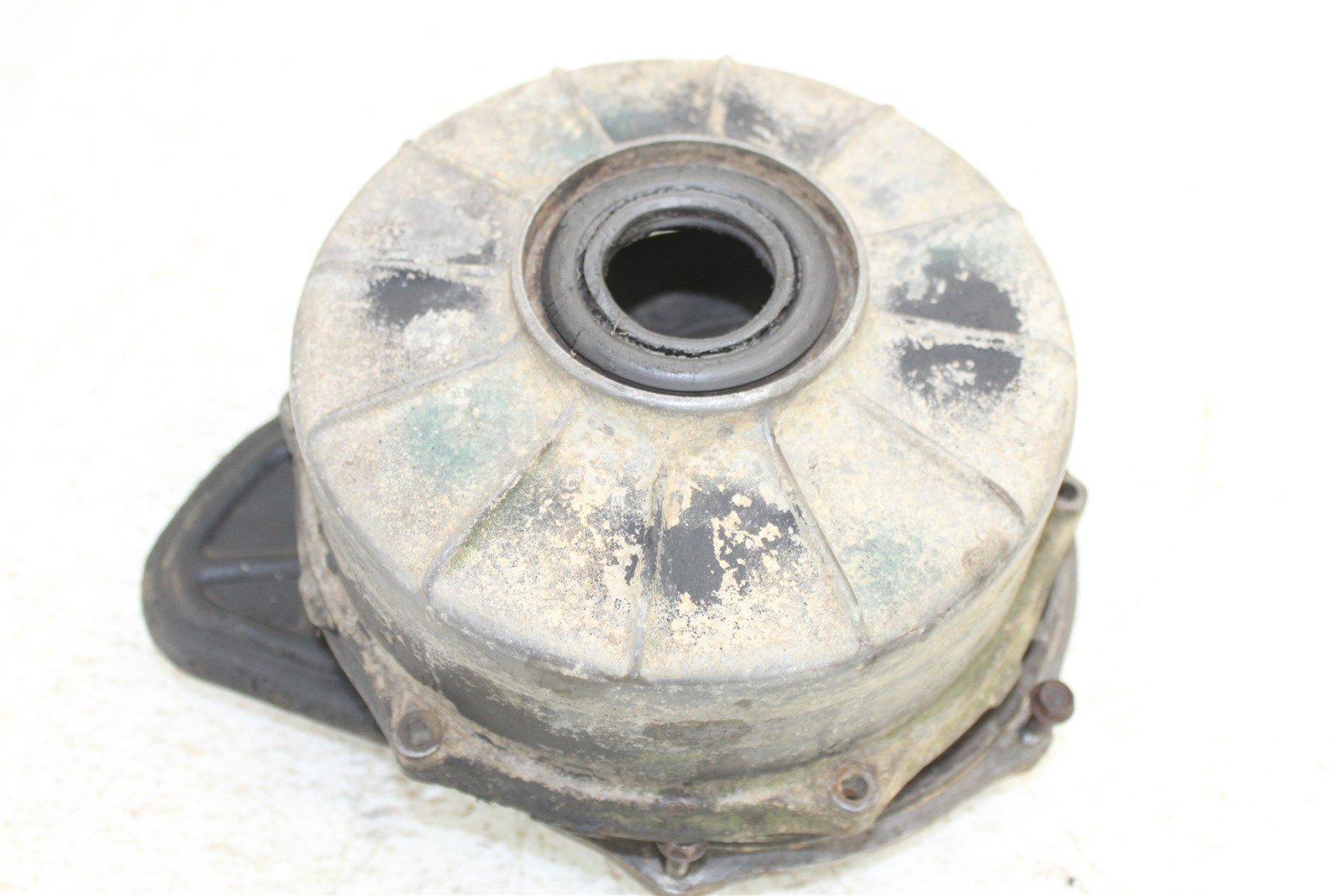 1986 Honda Fourtrax TRX 250 2x4 Rear Brake Drum Panel Hub Backing Plate w/ Cover