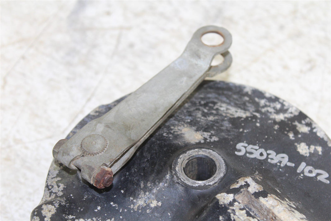 1978 Yamaha DT 175 Enduro Rear Brake Cylinder Mount Shoes Drum Panel