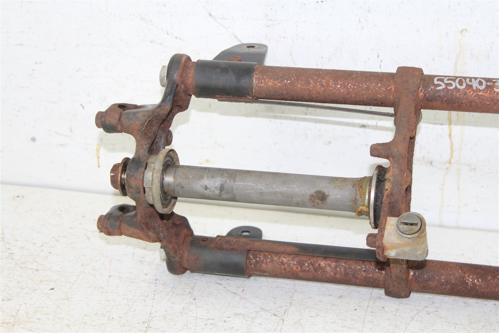 1978 Yamaha DT 100 Fork Tubes Front Suspension Triple Clamps