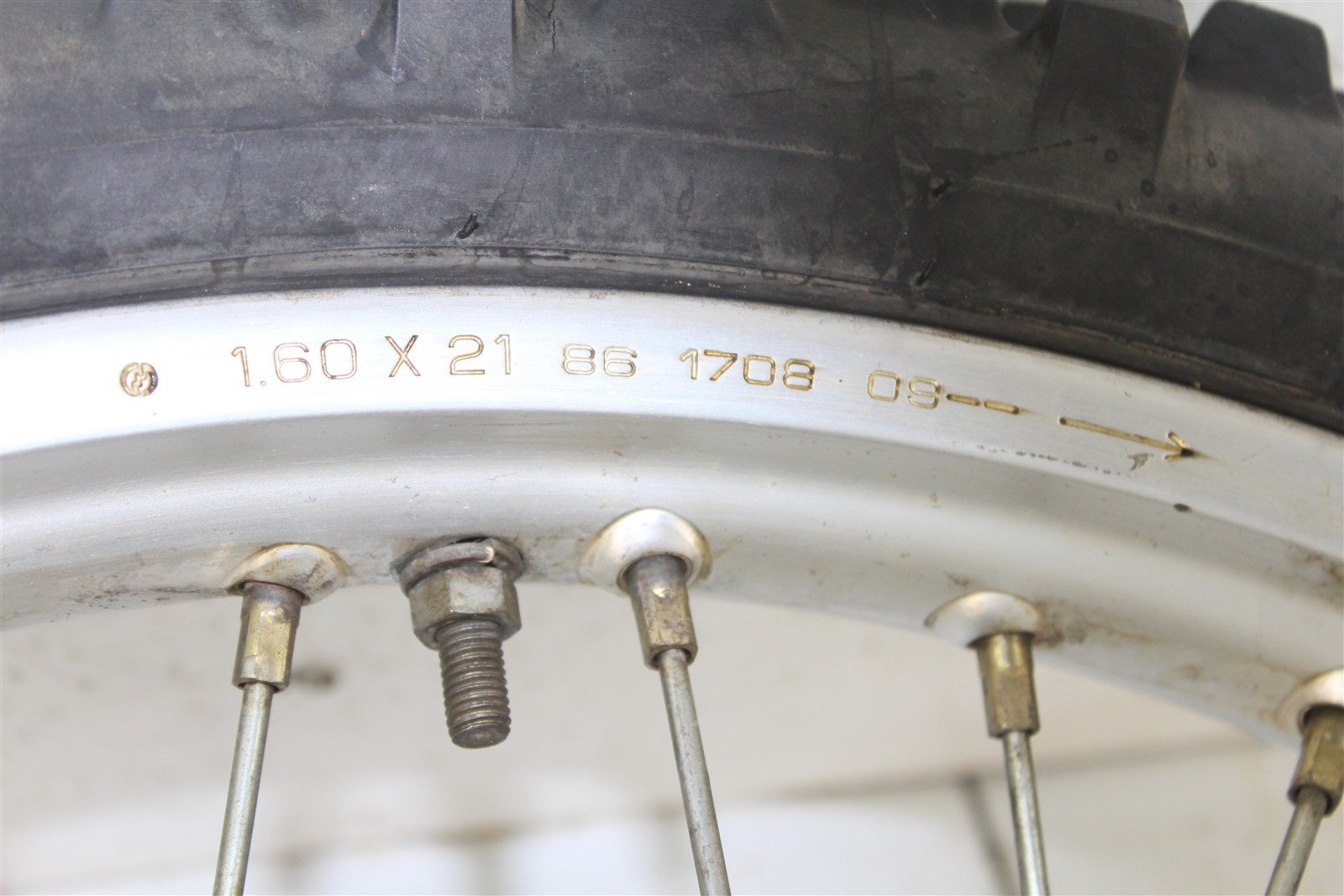 2002 Honda XR 200R Front Wheel Rim