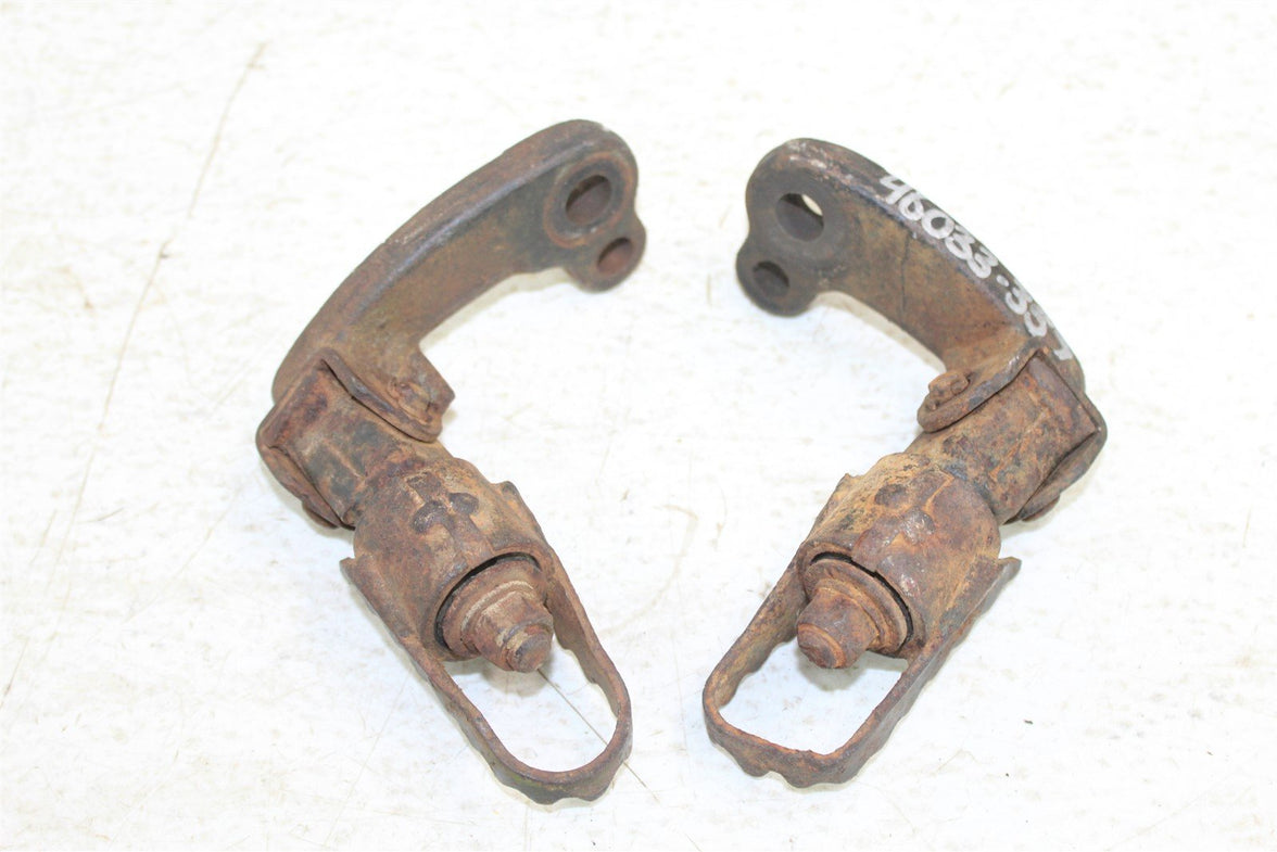 1986 Suzuki SP 200 Foot Pegs w/ Mounts Set Hardware Springs Rests