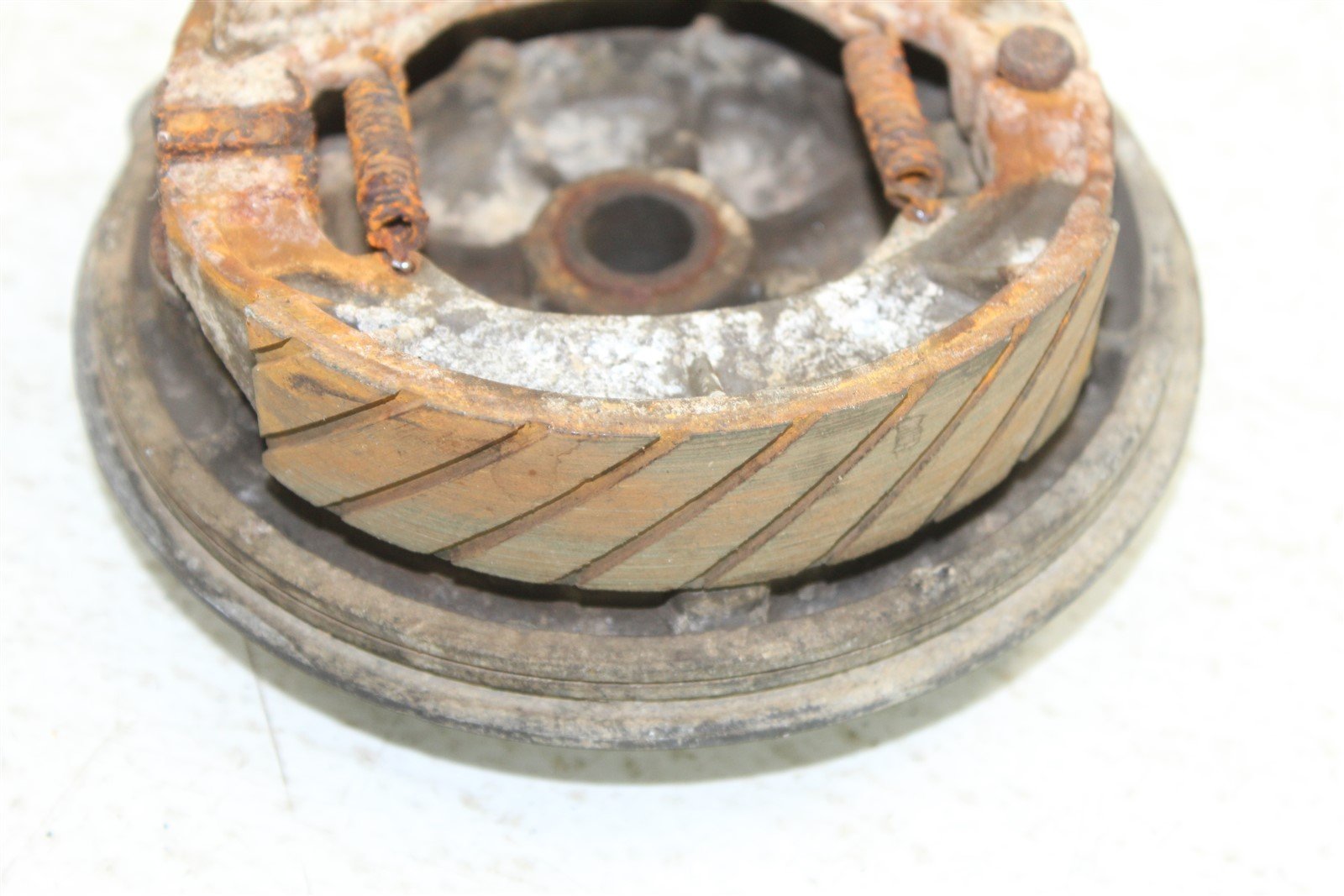 1986 Suzuki SP 200 Rear Brake Drum Mount Shoes Panel