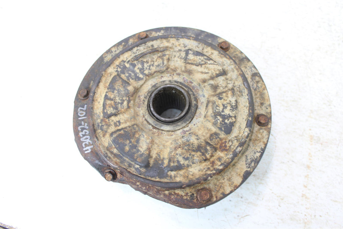 1985 Suzuki Quad Runner LT 185 Rear Brake Drum Hub w/ Cover Housing
