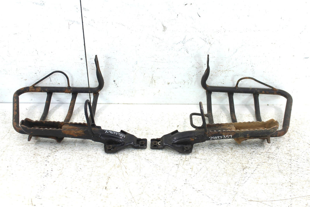 2005 Kawasaki Bayou 250 Foot Pegs Rests Set Heel Guards Frames