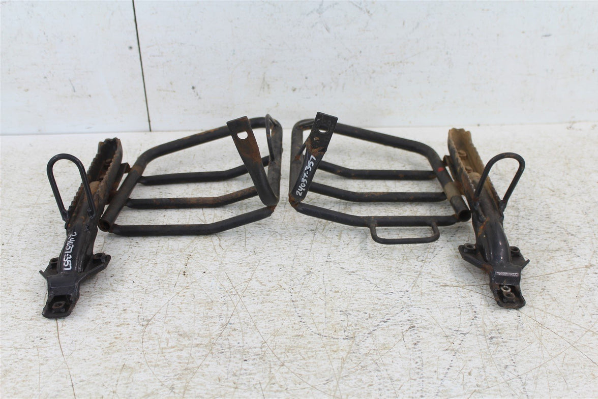 2005 Kawasaki Bayou 250 Foot Pegs Rests Set Heel Guards Frames