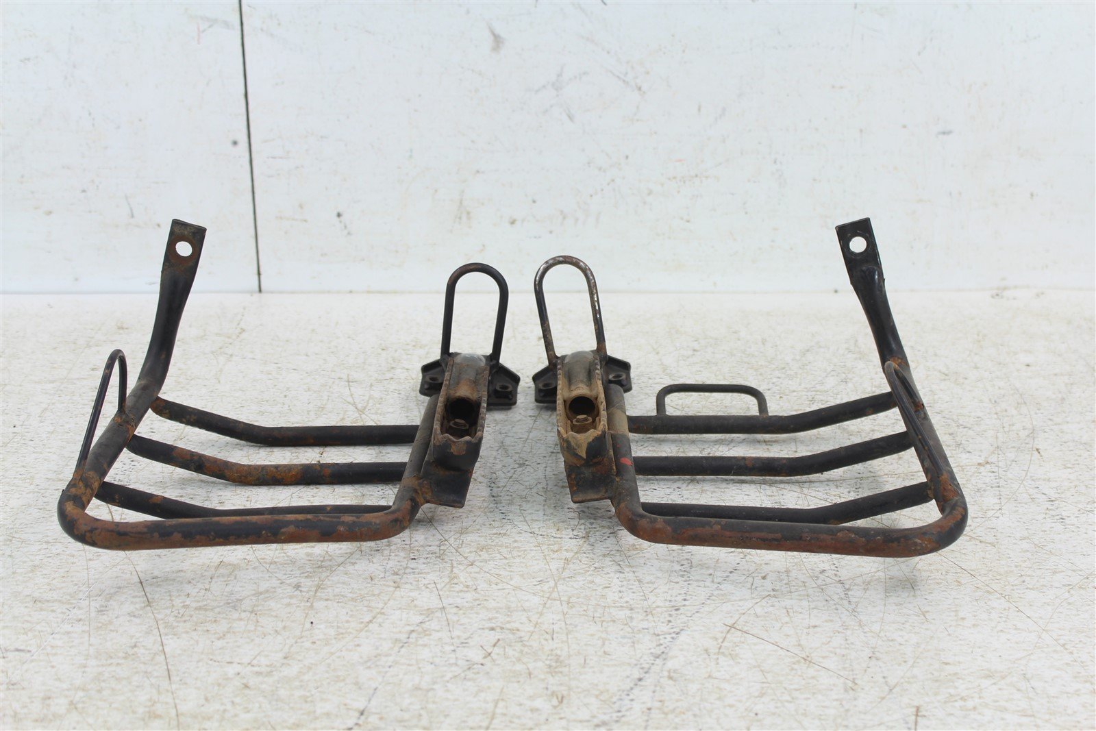 2005 Kawasaki Bayou 250 Foot Pegs Rests Set Heel Guards Frames