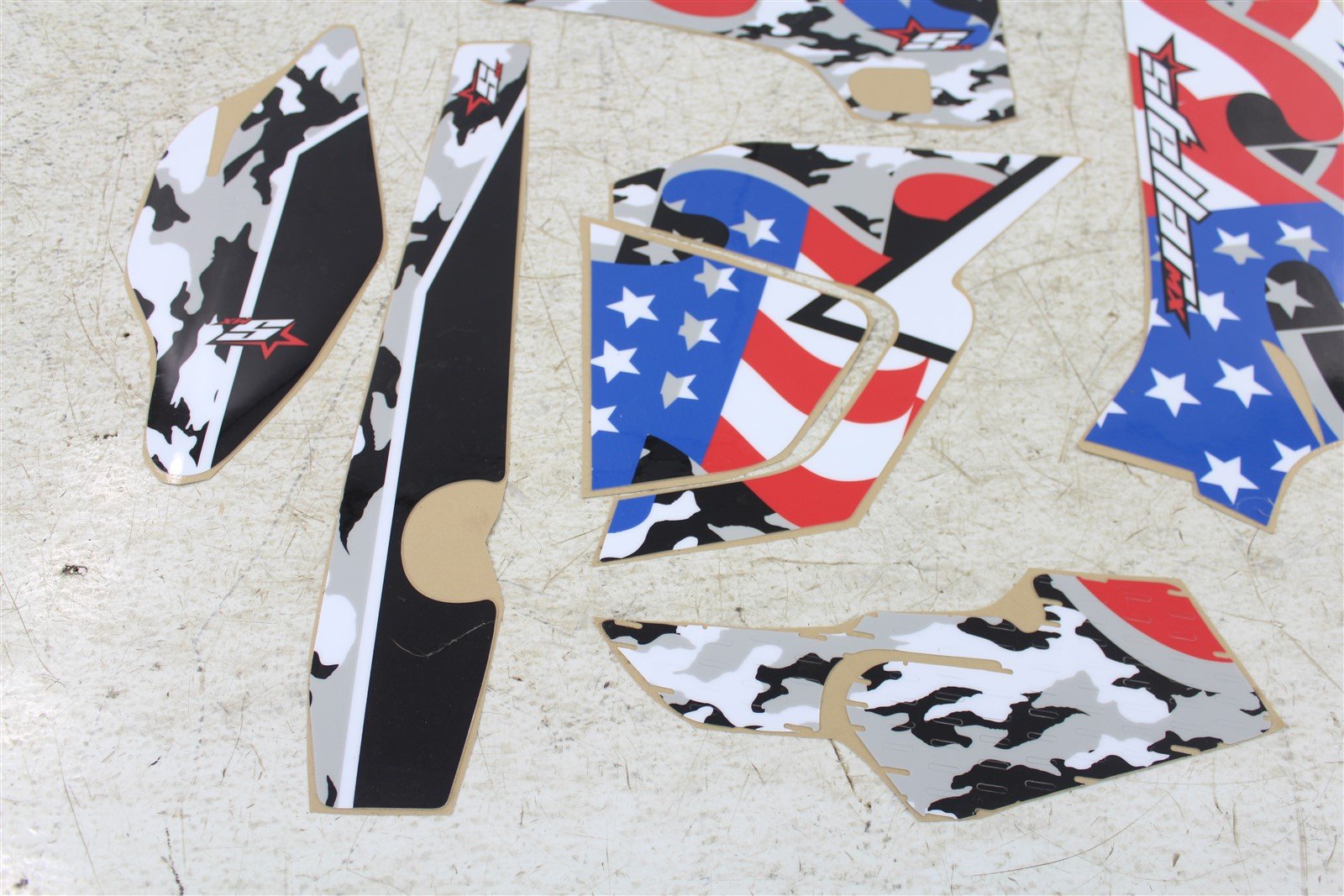 SMX Stellar MX America Red White Blue Graphics Kit 2015-2020 Yamaha YZ 250 YZ250