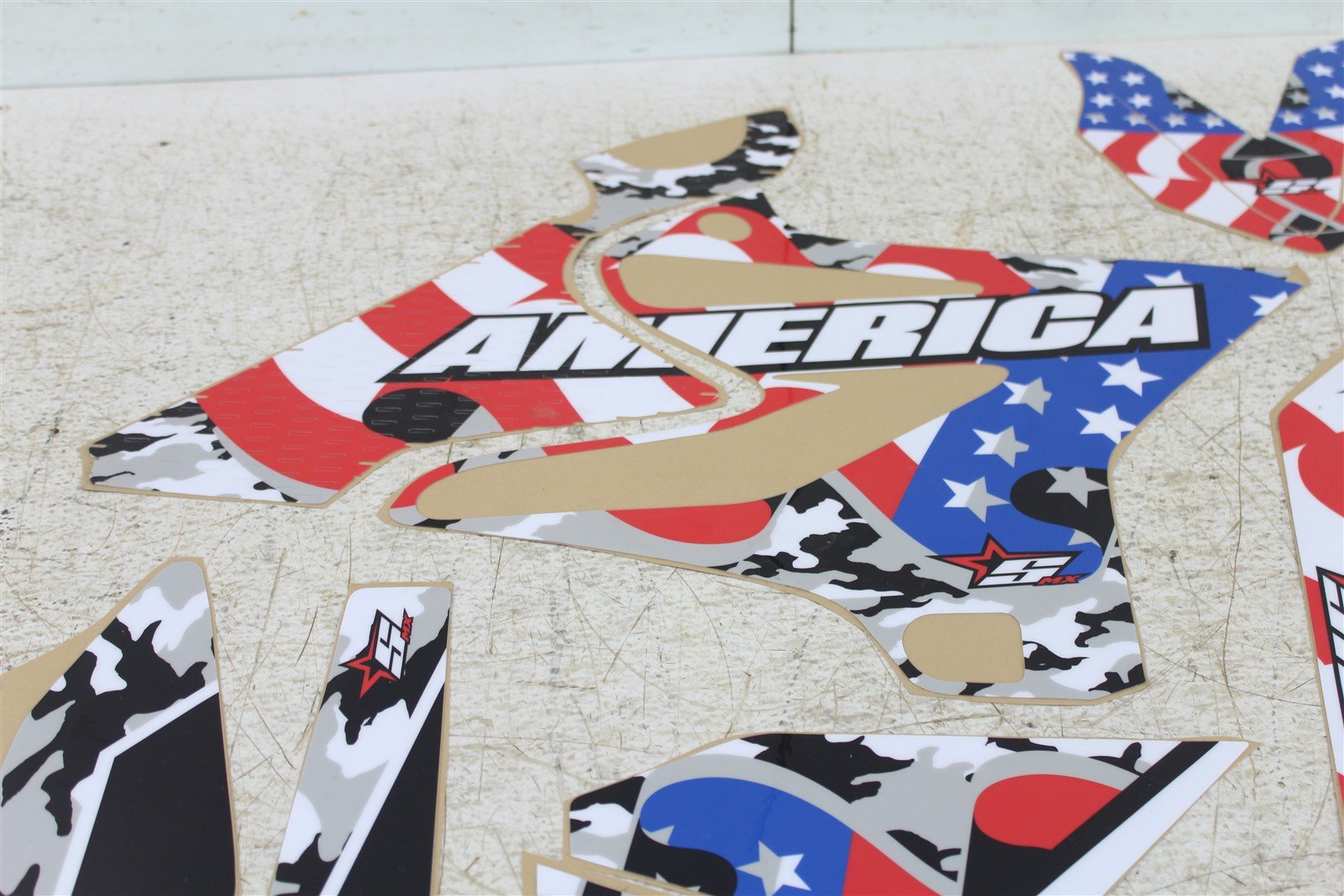 SMX Stellar MX America Red White Blue Graphics Kit 2015-2020 Yamaha YZ 250 YZ250