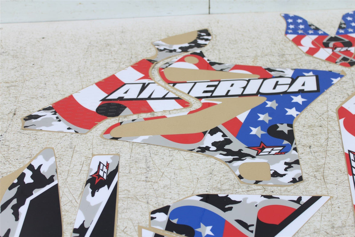 SMX Stellar MX America Red White Blue Graphics Kit 2015-2020 Yamaha YZ 250 YZ250